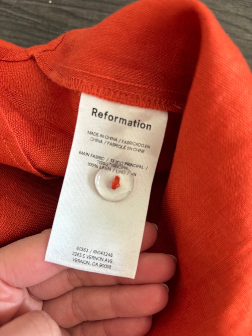Reformation Linen Dress with cutout - Picture 7 of 7